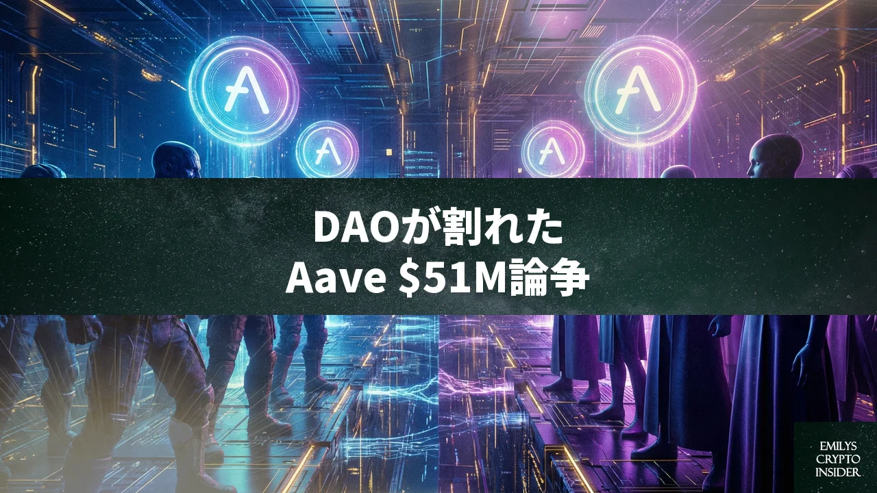 AaveのDAO内部対立が激化——$5,100万資金提案を巡りACI創設者がAave Labsを「監査」