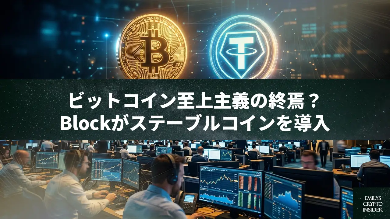 Block、ステーブルコイン対応へ転換｜ジャック・ドーシー氏が語る「ビットコイン至上主義」の限界と現実