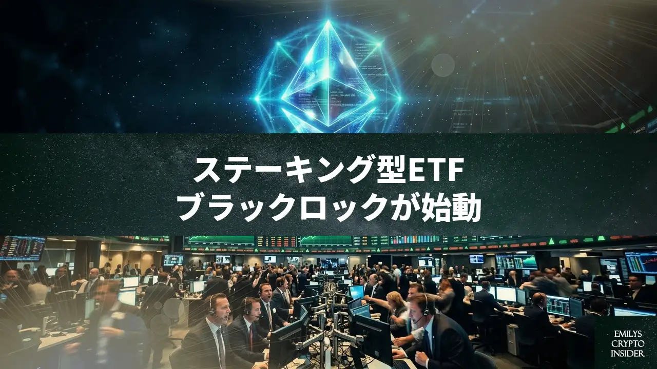 ブラックロック、ステーキング型イーサリアムETF「ETHB」をローンチ——初日取引高1,550万ドル超え