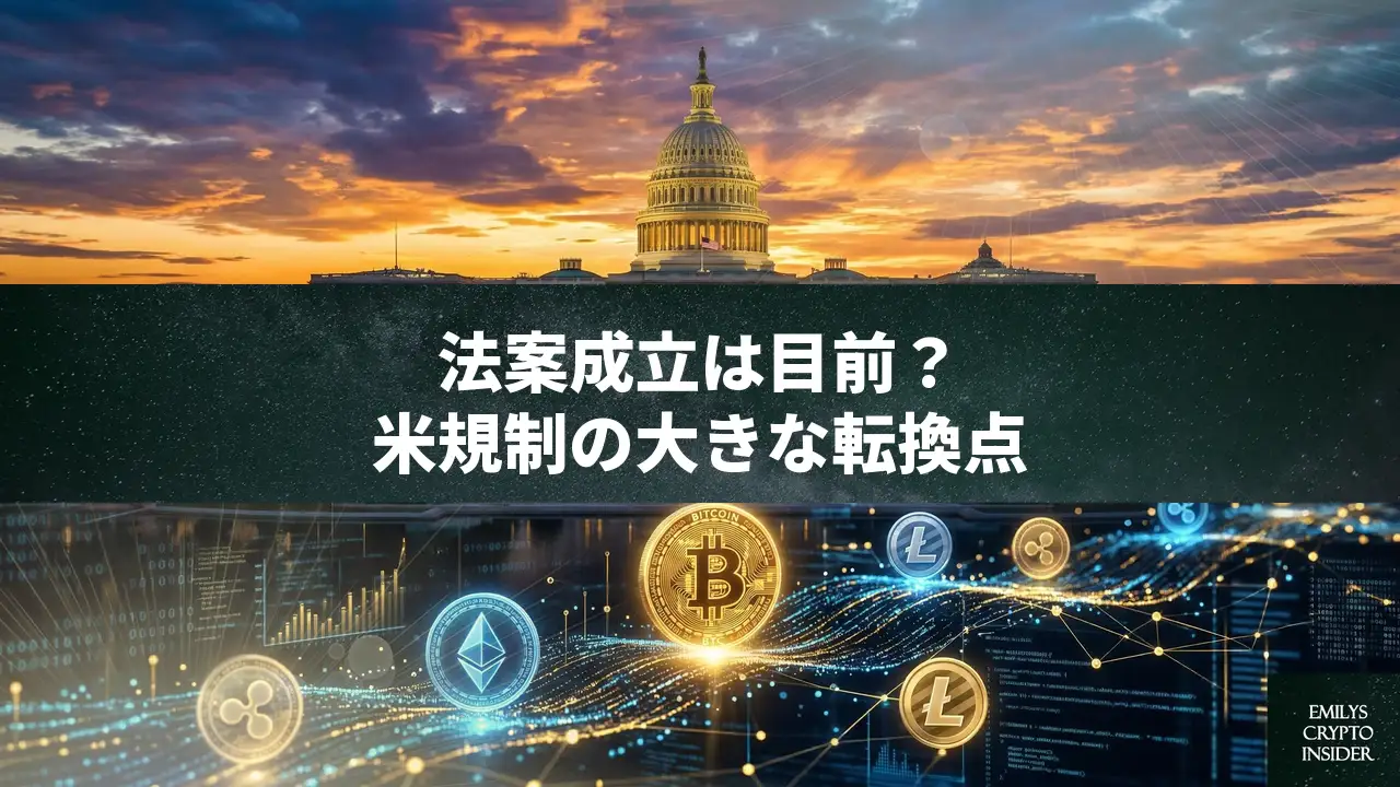 米仮想通貨法案が「成立目前」か、ルミス議員が示唆——ステーブルコイン利回りが焦点に