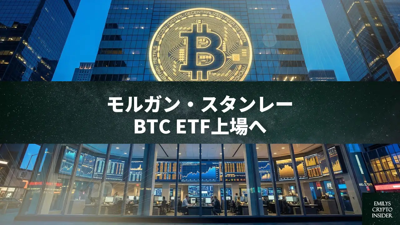 モルガン・スタンレーのビットコインETF「MSBT」上場へ前進、手数料免除で攻勢