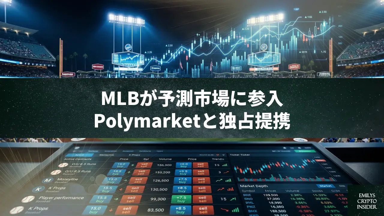 MLBが予測市場Polymarketと提携、CFTCとも監視協定。連邦規制下の新時代へ