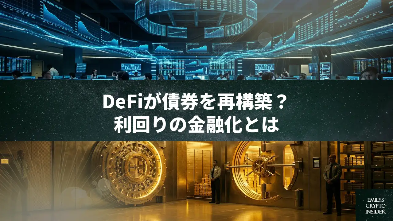 DeFiが債券市場を再構築する——機関投資家が求める「プログラム可能な利回り」の正体