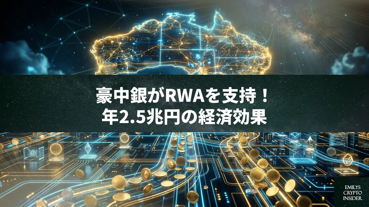 オーストラリア中銀がRWAトークン化を支持——年間2.5兆円の経済効果と「革命」への期待