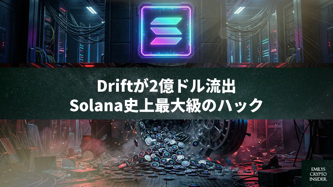 Solanaの主要取引所Driftが2億ドル以上を流出——大規模ハッキング被害