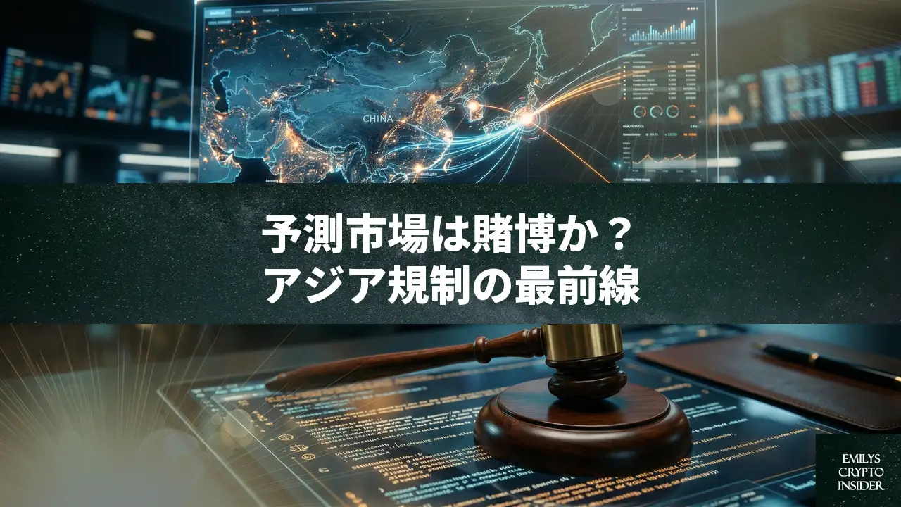 予測市場がアジアで直面する「賭博法」の壁、Polymarketらが挑む巨大市場の光と影