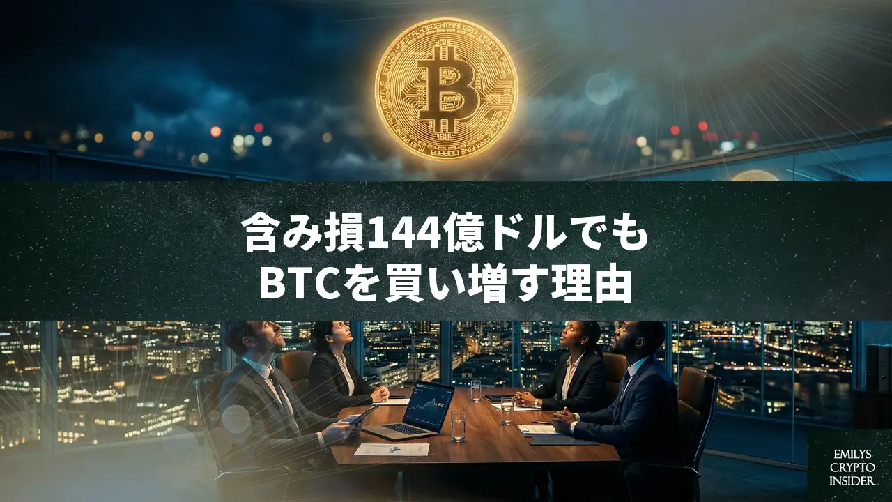 Strategy社がビットコイン4,871枚を追加購入、含み損144億ドル超でも強気の蓄積を継続