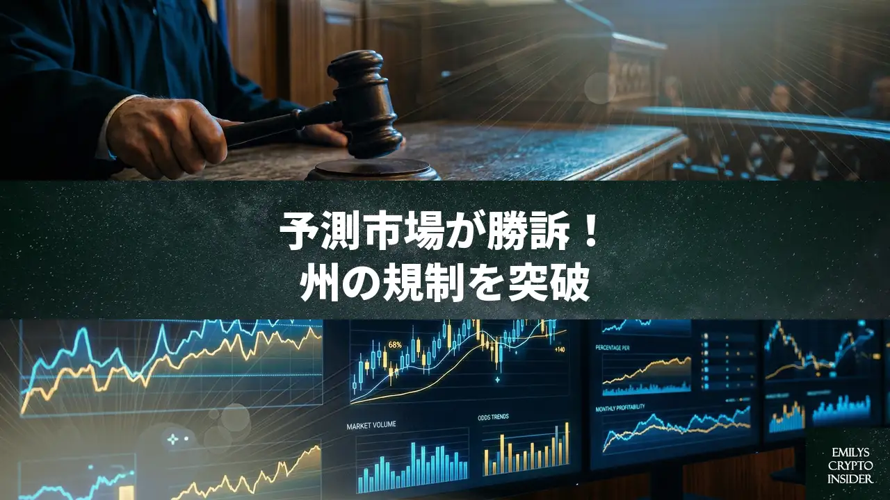 予測市場Kalshiが勝訴！ニュージャージー州の規制を阻止。連邦法による「賭博」定義の再解釈とSECの規制案