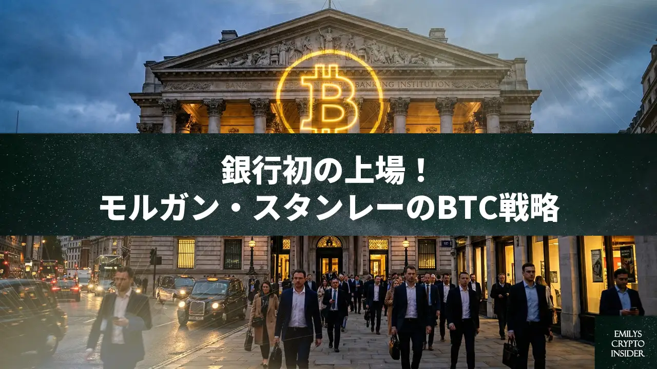モルガン・スタンレーがビットコインETFを週内上場：富裕層マネーの流入加速と業界への影響を解説