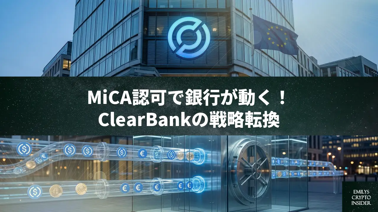 ClearBankがオランダ初のMiCA認可銀行へ、Circleのステーブルコイン提供で欧州決済を刷新