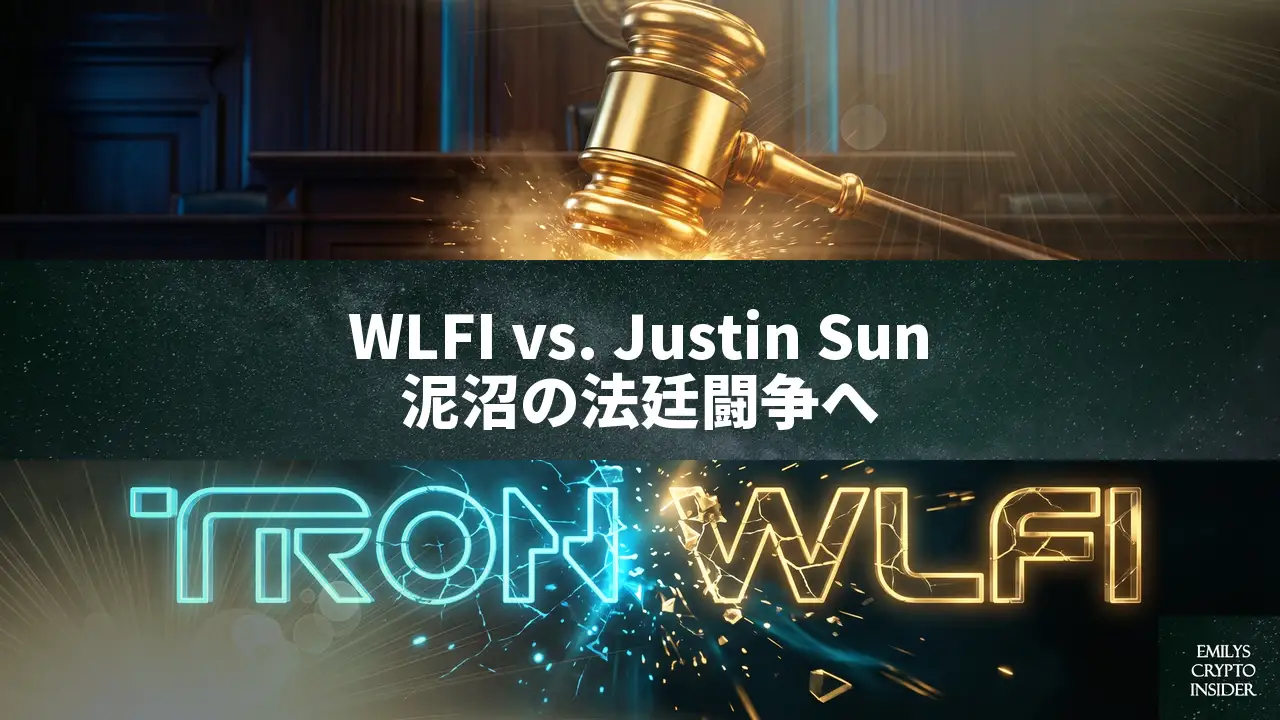 World LibertyがJustin Sunを名誉毀損で提訴、WLFIトークン凍結めぐり泥沼化