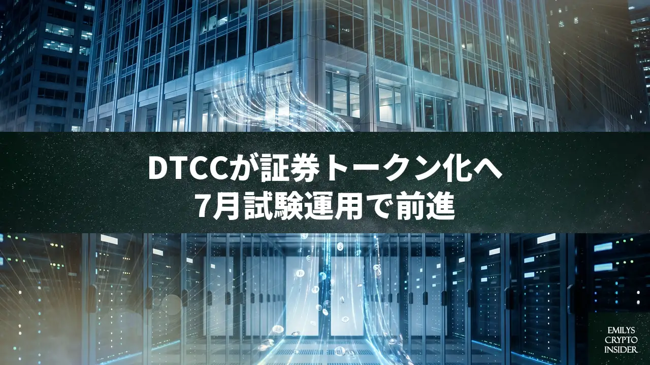 DTCCがトークン化証券プラットフォームを発表、7月試験運用へ