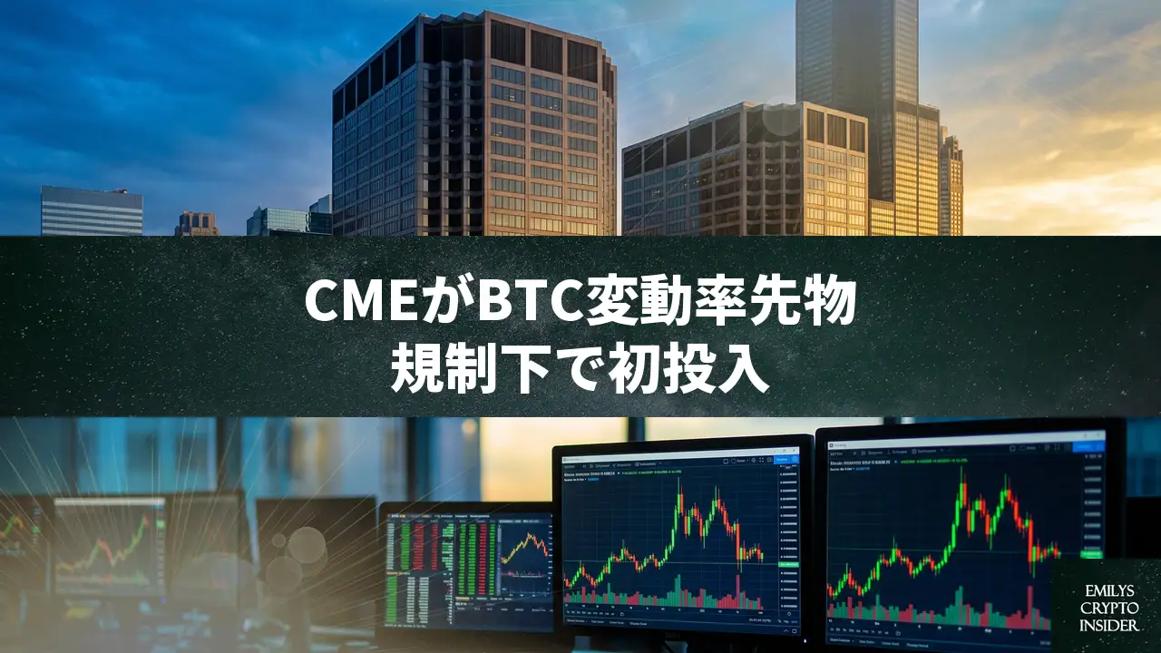 CMEがビットコイン変動率先物を発表、規制下で初の試み