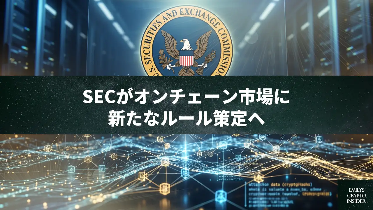 SEC新委員長が示唆、オンチェーン市場への新ルール策定へ