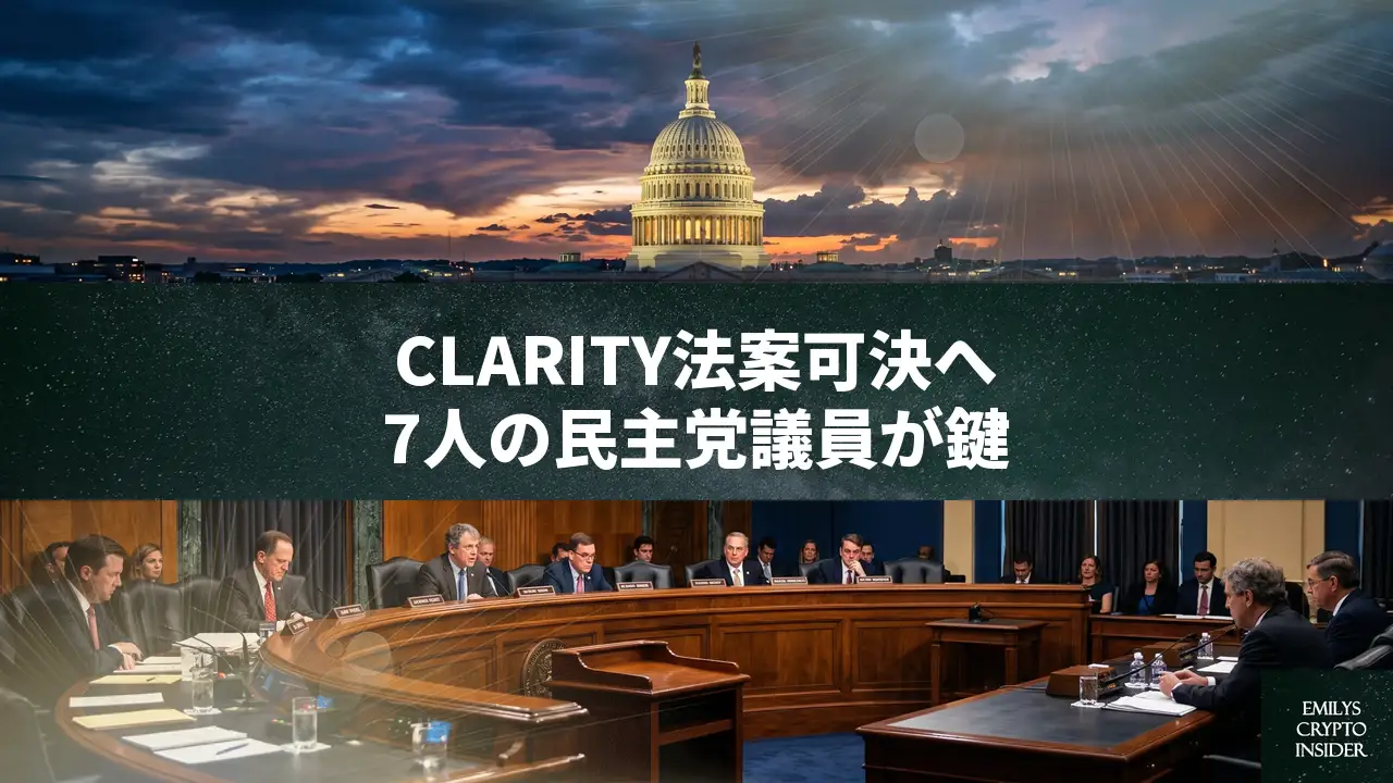 CLARITY法案の行方握る7人の民主党議員、Galaxyが分析