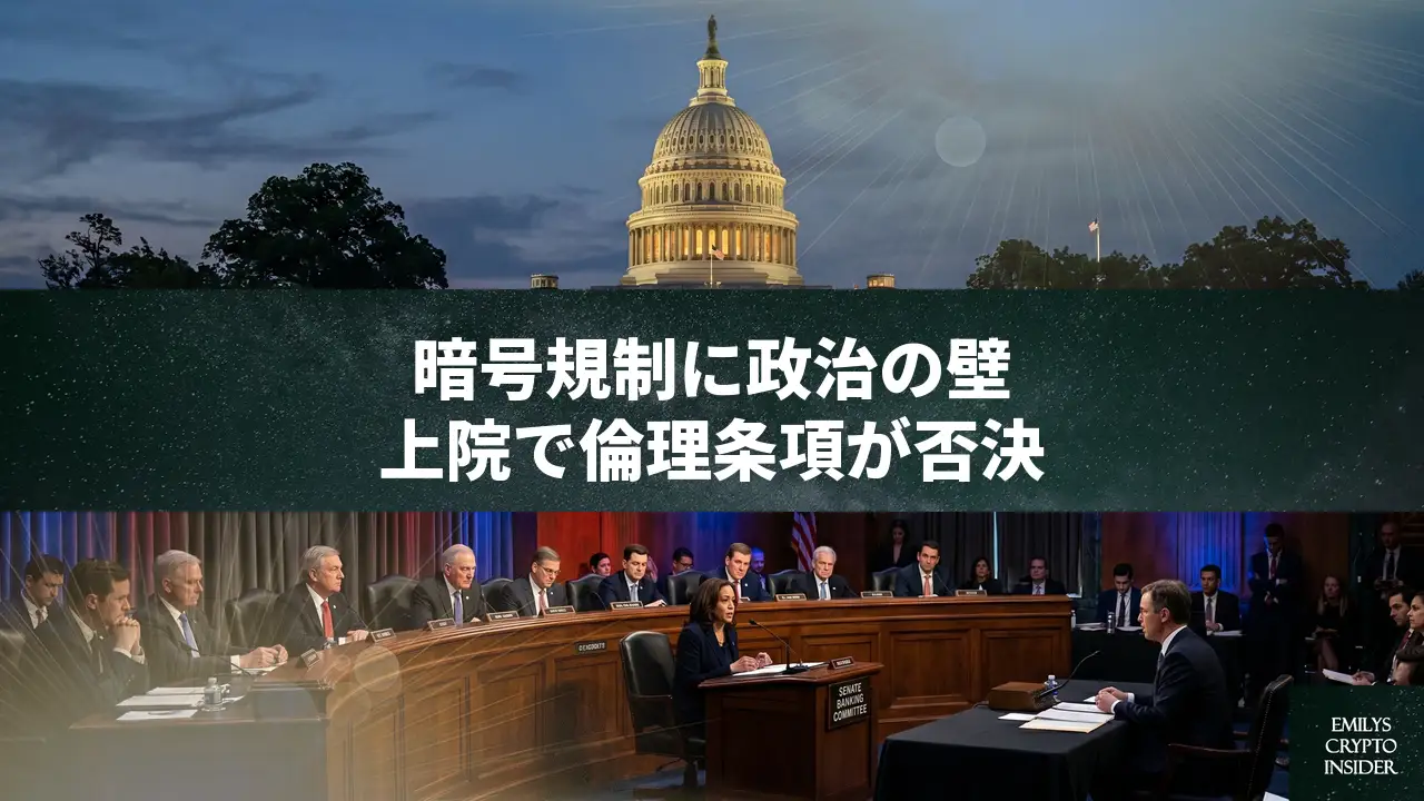米上院公聴会で暗号規制の倫理条項が否決、超党派の溝浮き彫りに