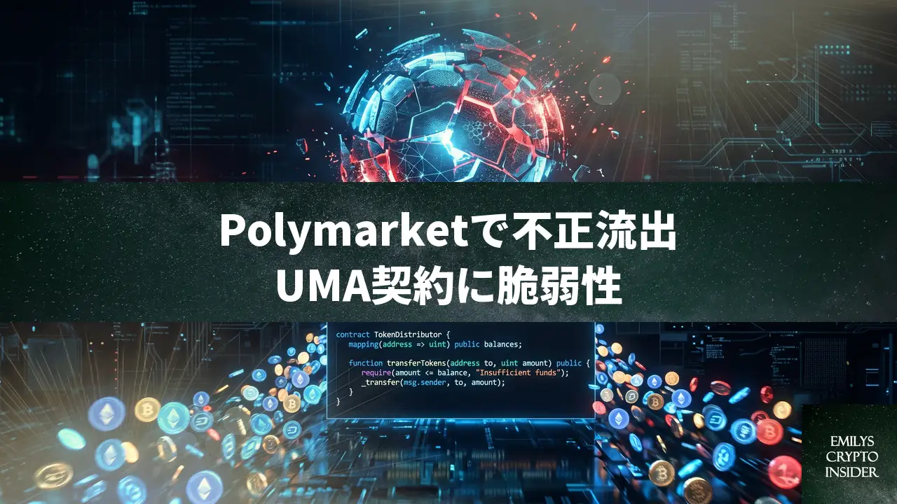PolymarketのUMAアダプターに脆弱性、約60万ドル超の不正流出か