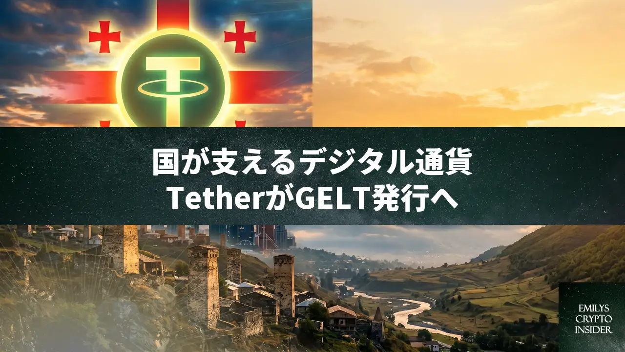 Tetherがグルジア政府とGELT発行へ、国家支援ステーブルコインの新展開
