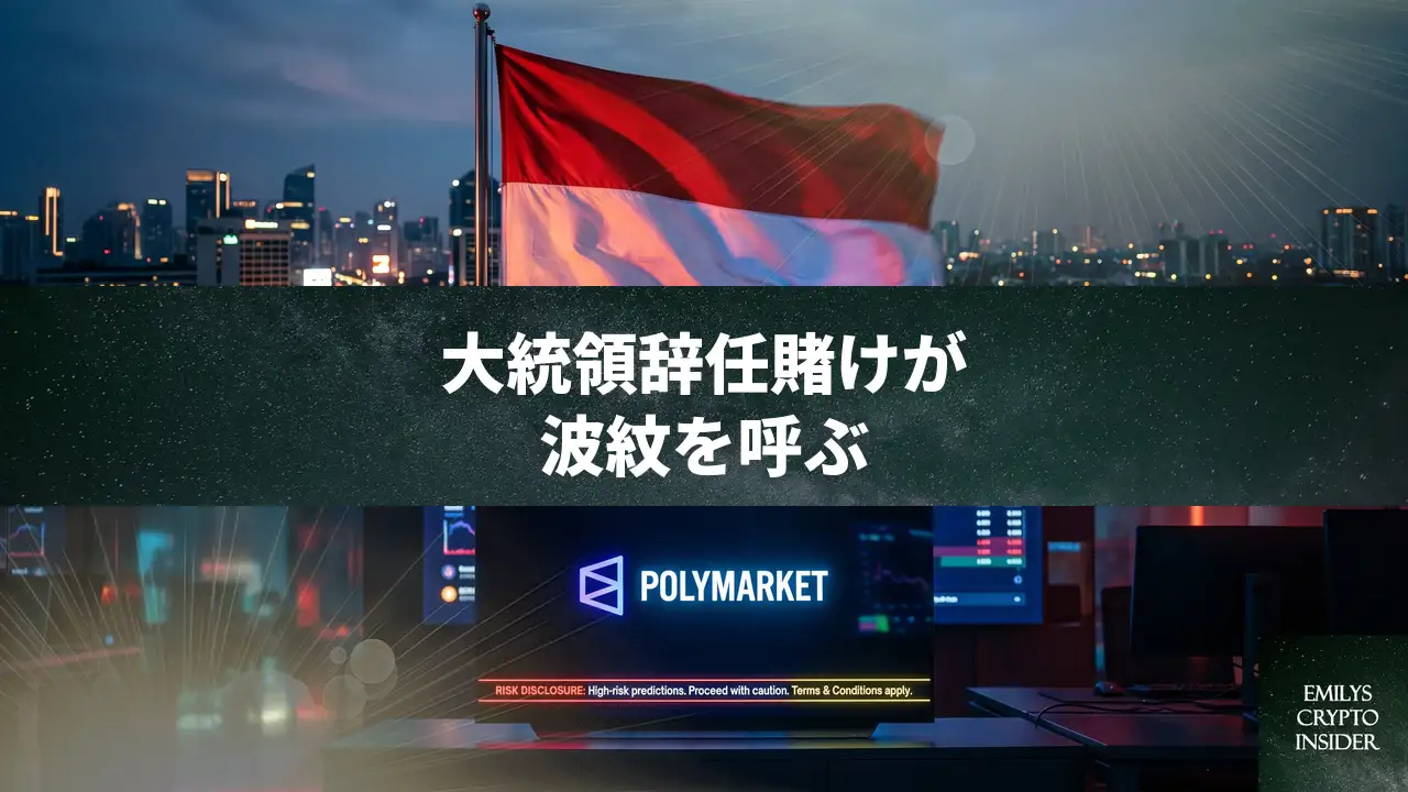 インドネシアがPolymarketを遮断、大統領辞任賭けが火種に