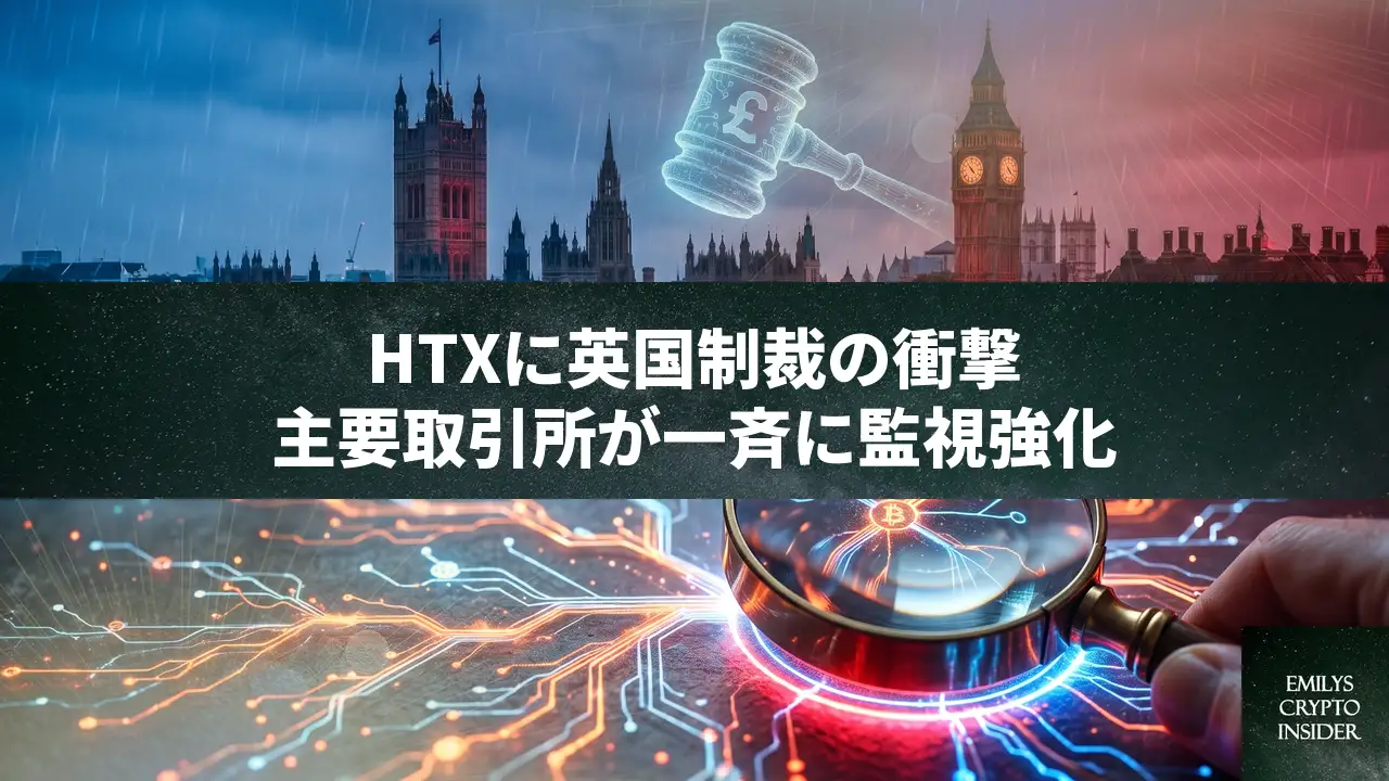 英国制裁でHTX包囲網、主要取引所が取引監視強化。HTXは反論