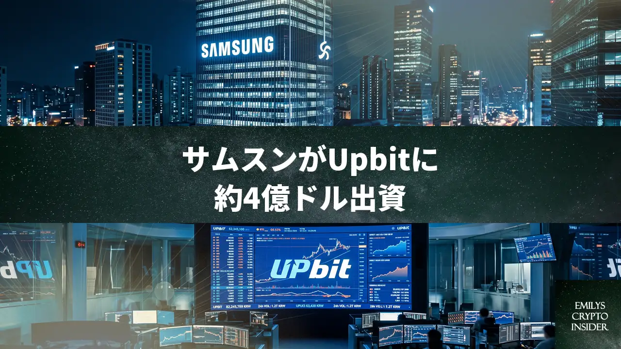 サムスンがUpbit株を約4億ドル取得、Kakaoから段階的売却進む