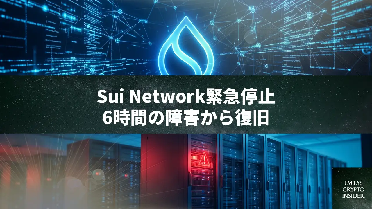 Sui Networkが6時間の停止から復旧、クラッシュバグが原因か