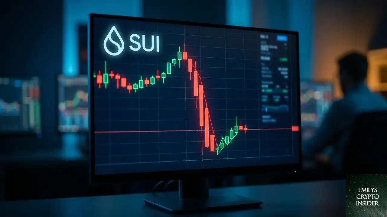 SUIトークンは一時6.6%下落、その後やや回復