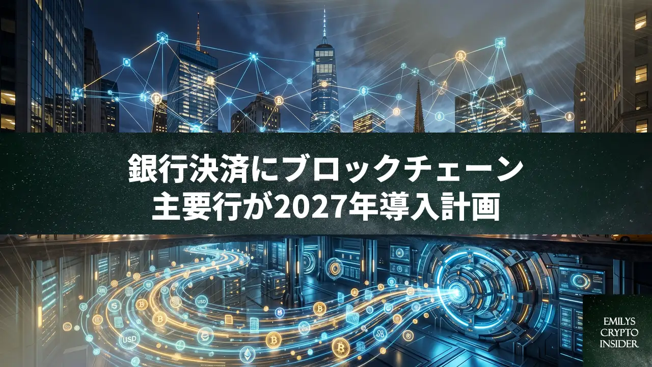 JPMorgan、Citi参画の銀行決済網がトークン化預金導入へ、2027年開始を計画