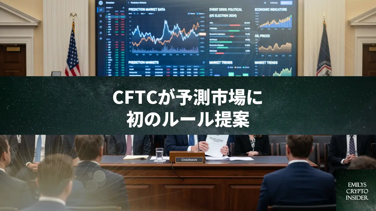 CFTCが予測市場の初ルール提案、90日審査枠組みで業界に道筋
