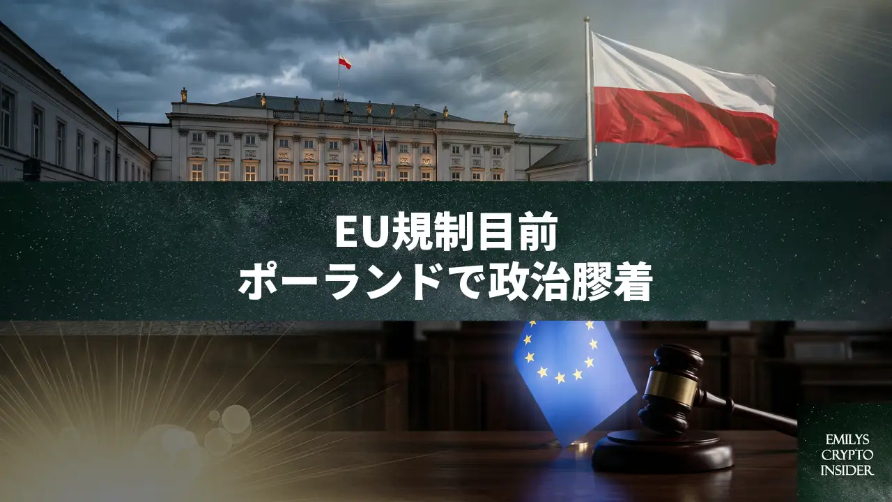 ポーランド大統領が3度目の暗号資産法案拒否権、MiCA期限目前で政治対立深まる