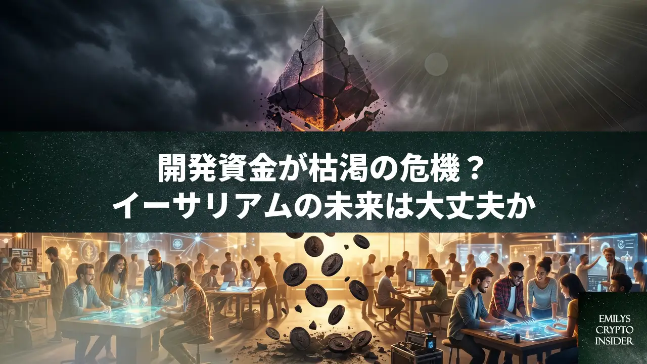イーサリアム、開発資金枯渇の危機と元コア貢献者が警告