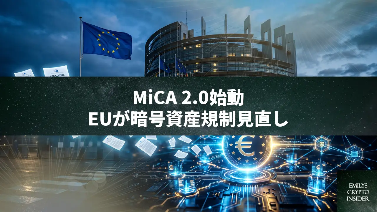 MiCA2.0、ステーブルコイン・DeFi見直しでEUが意見公募開始