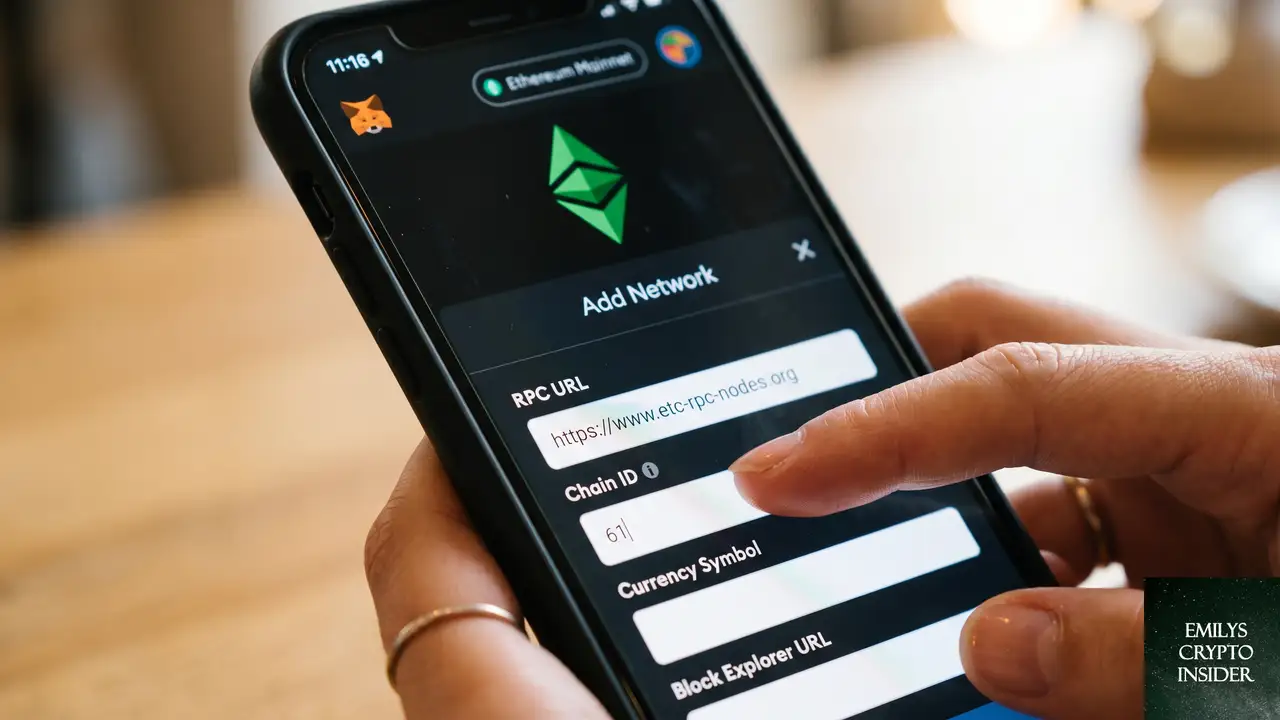 MetaMask に Ethereum Classic ネットワークを追加する手順