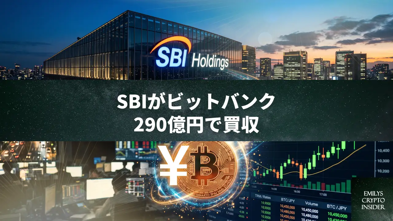 SBIホールディングスがビットバンクを290億円で買収、暗号資産事業を拡大