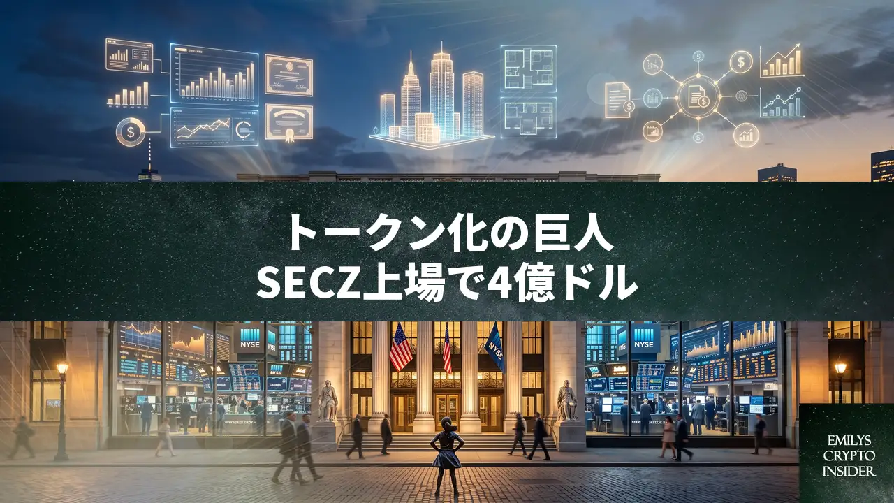 SecuritizeがSPAC合併で上場へ、トークン化インフラの巨人が4億ドル調達