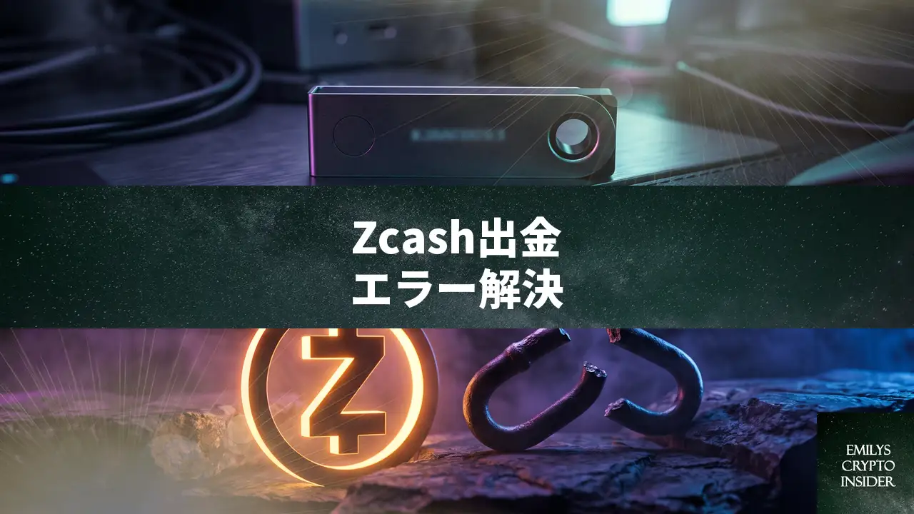 LedgerでZcashが出金できない時の原因と直し方