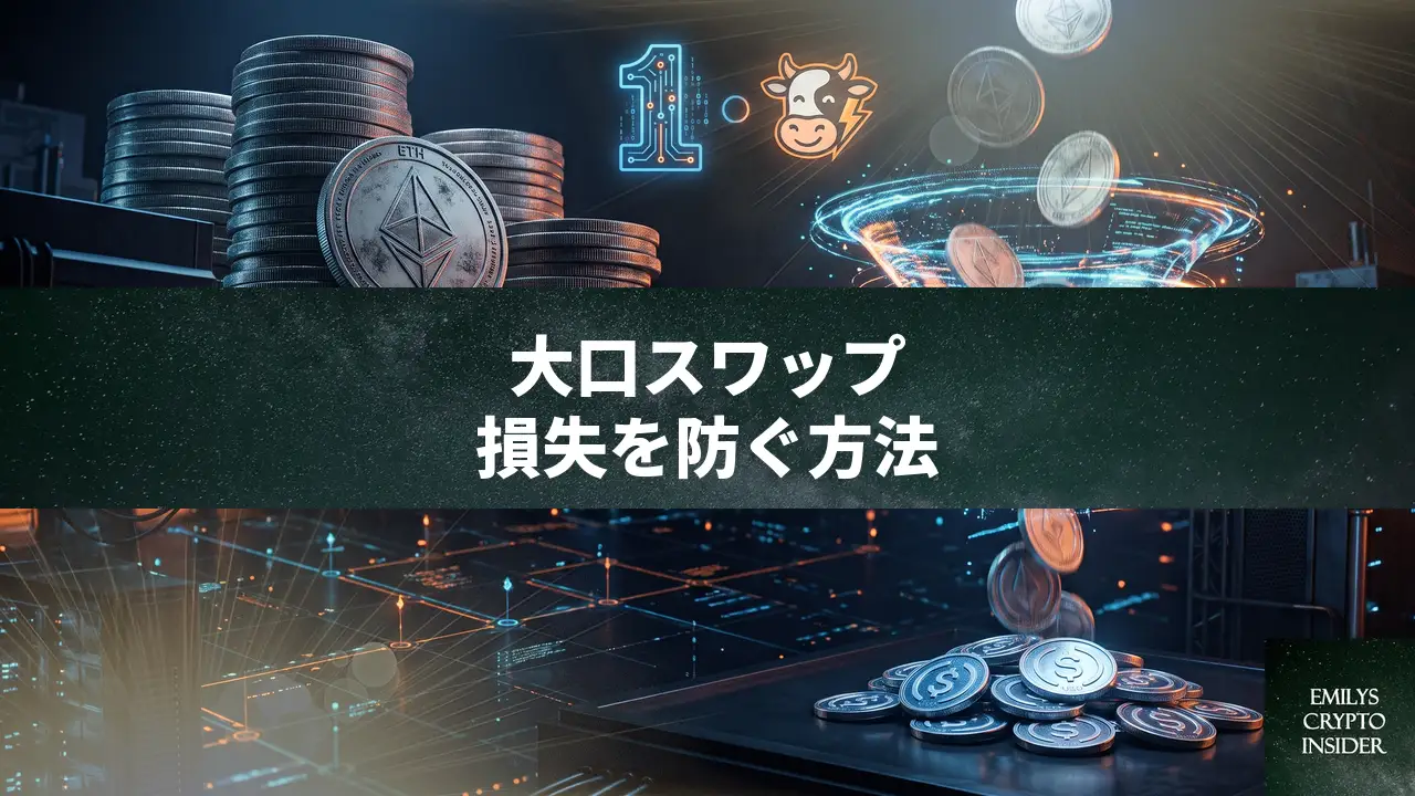 大口スワップでスリッページ損失を防ぐUniswapの代替手段