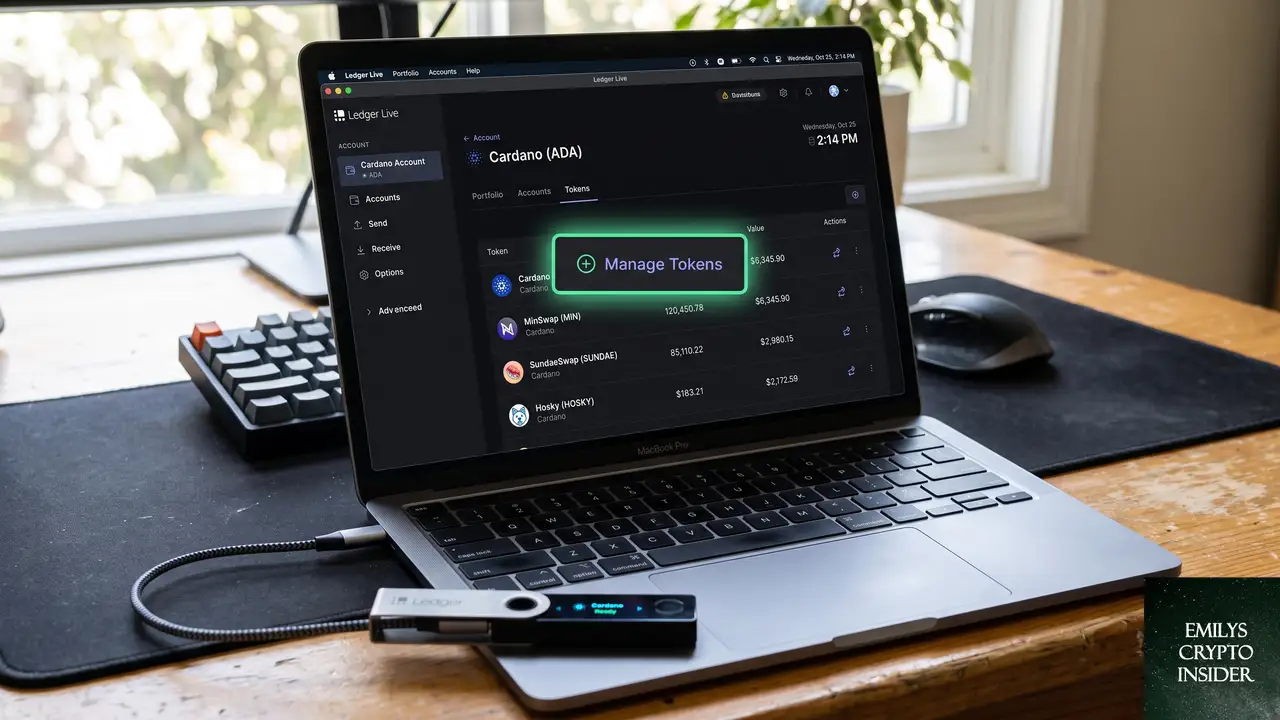 Ledger LiveでNIGHTトークンを表示させるための確認手順