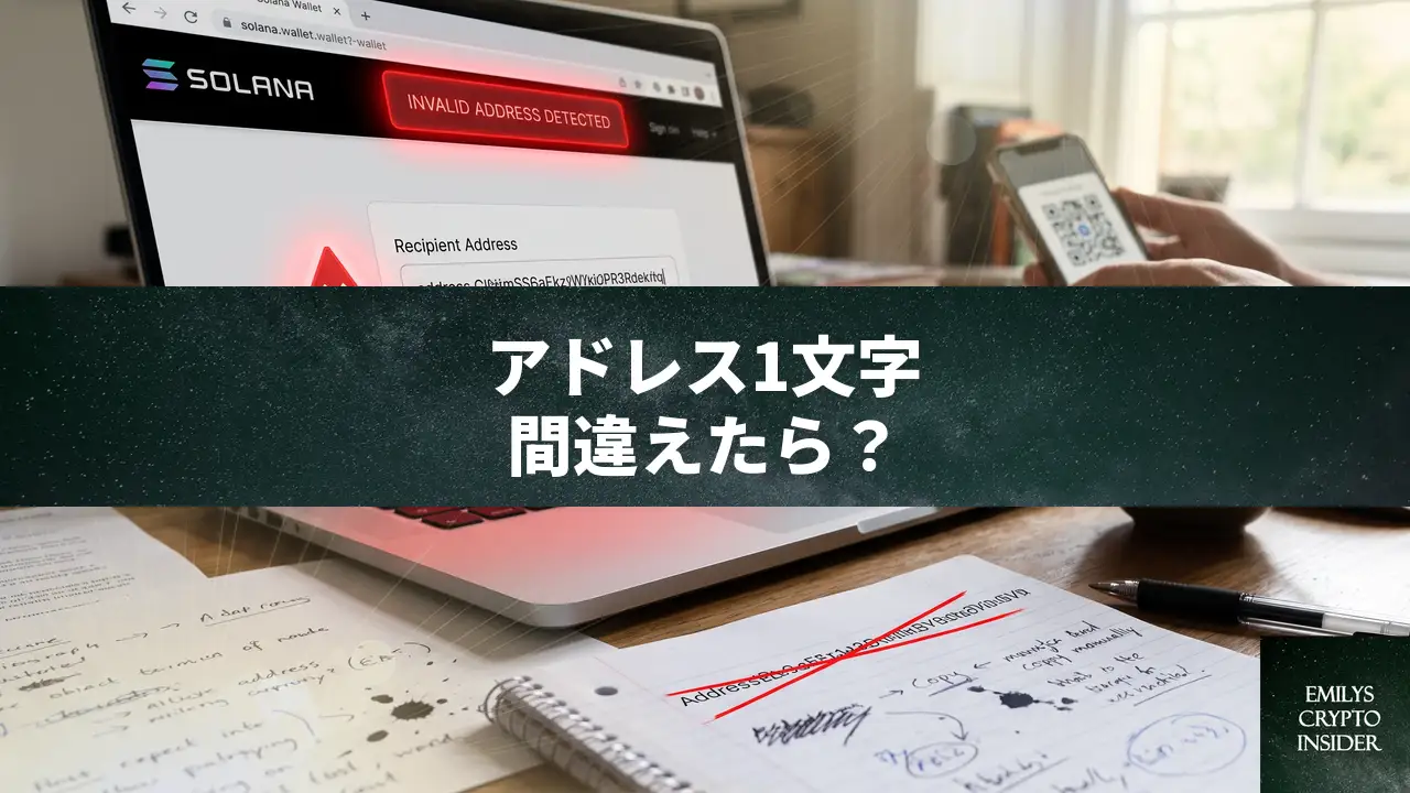 Solanaアドレスを1文字間違えて送金した時の対処法
