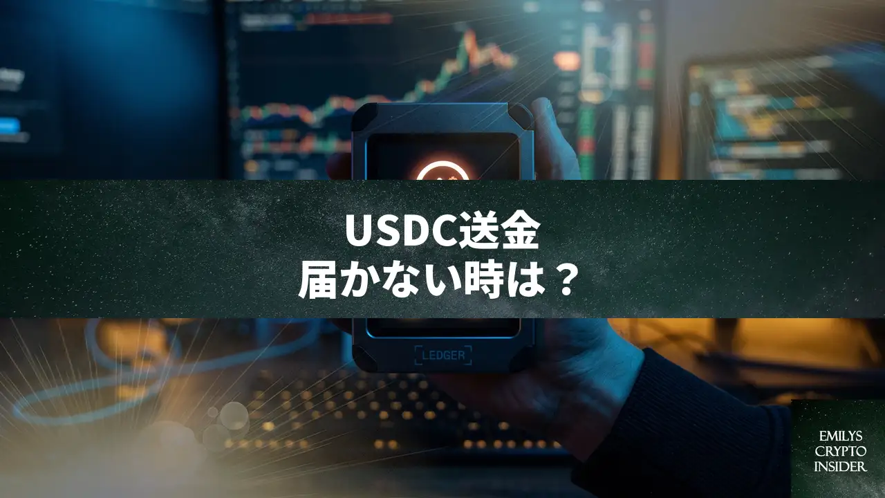 LedgerからUSDCを送金したのに届かない原因と直し方
