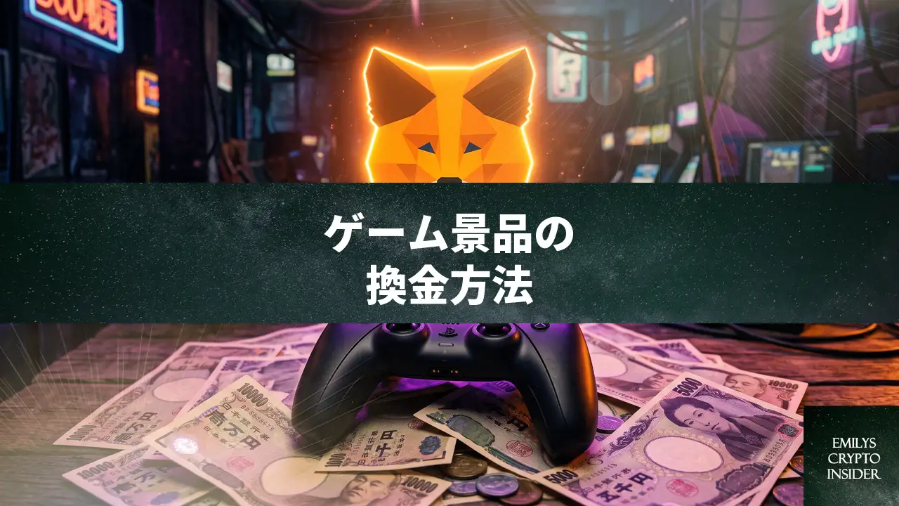 ゲームの景品で届いた暗号資産をMetaMaskから現金化する方法