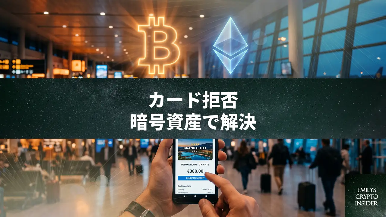 海外で銀行カードが使えない時の暗号資産での支払い方法