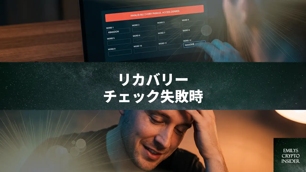 Ledgerリカバリーチェックが無効と表示される原因と対処法