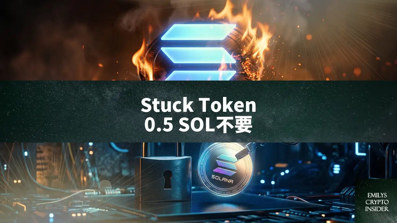 Stuck TokenのSOL回収に0.5 SOLは不要、無料で閉じる方法