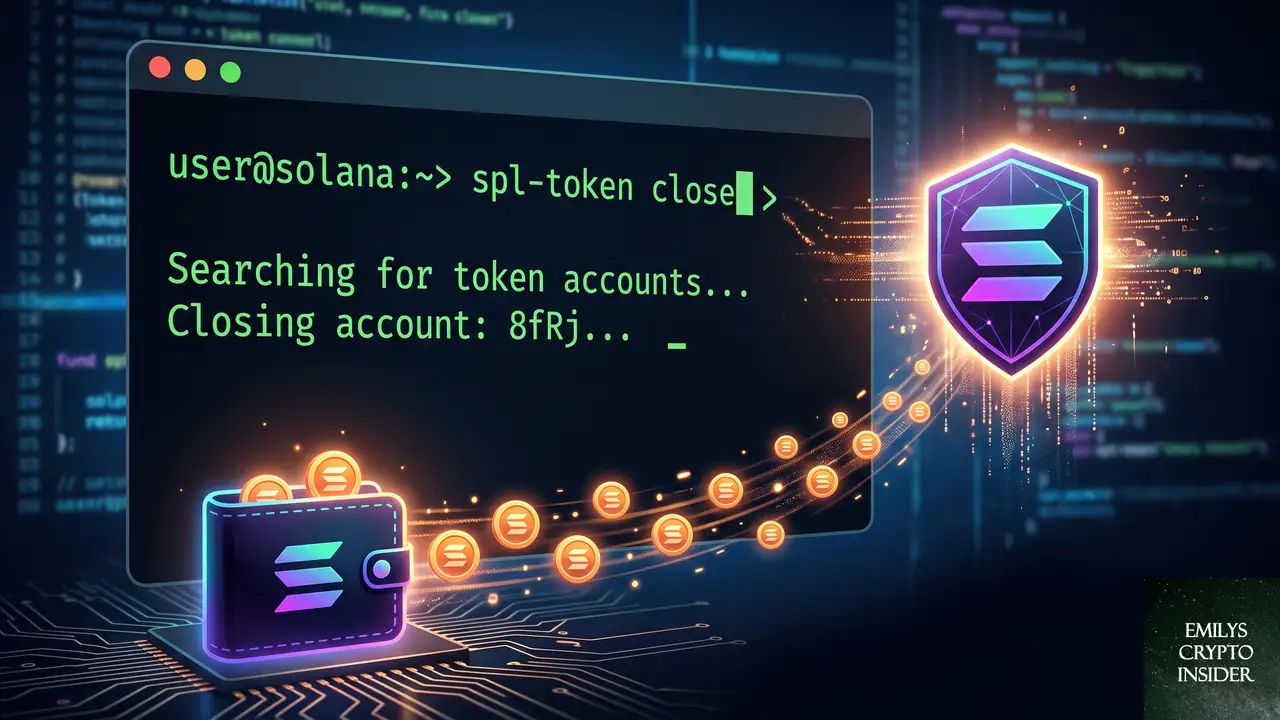 Solana CLIでstuck tokenのアカウントを自分で閉じる手順