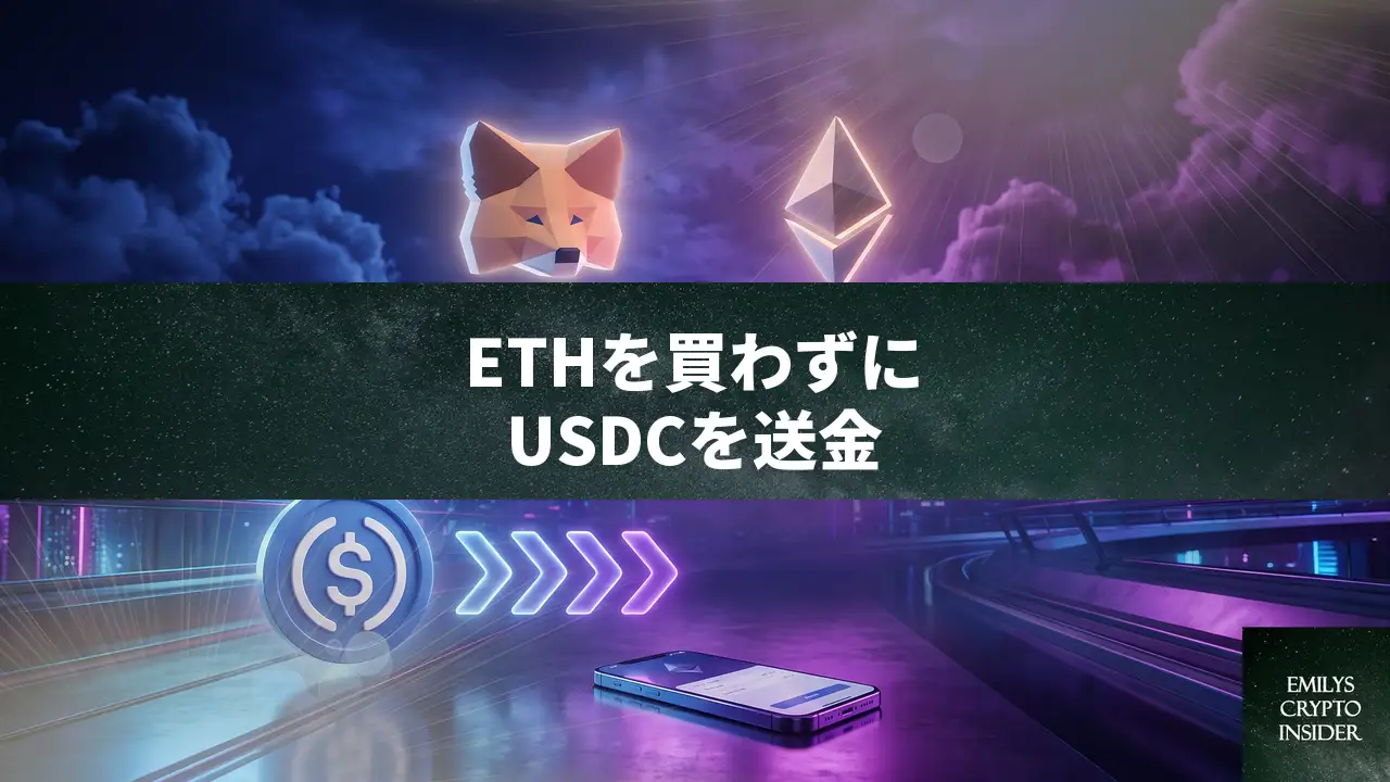 MetaMaskでイーサリアムネットワークのUSDCを安く手に入れる方法