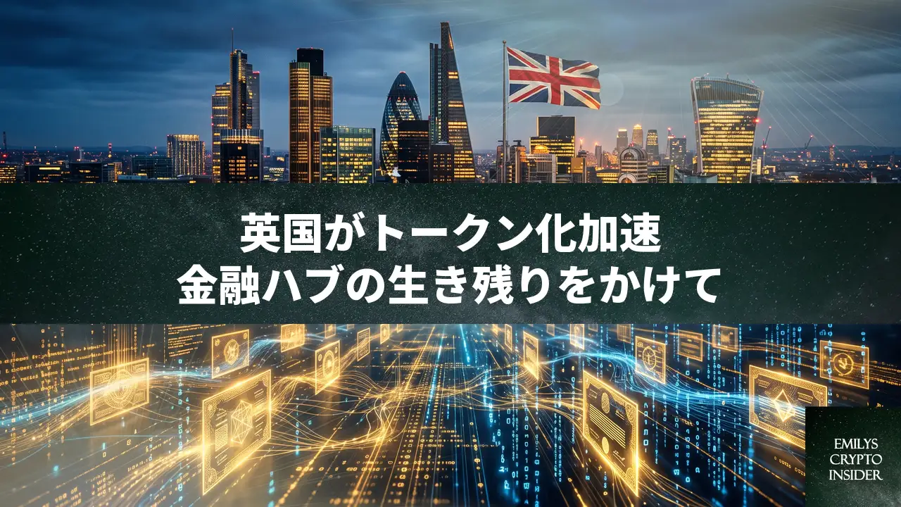ブラックロック、ゴールドマンら54社が参加、英国がトークン化タスクフォースを始動