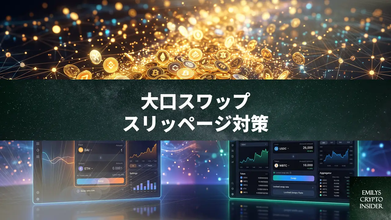 大口暗号資産スワップでスリッページを減らすDEXの選び方