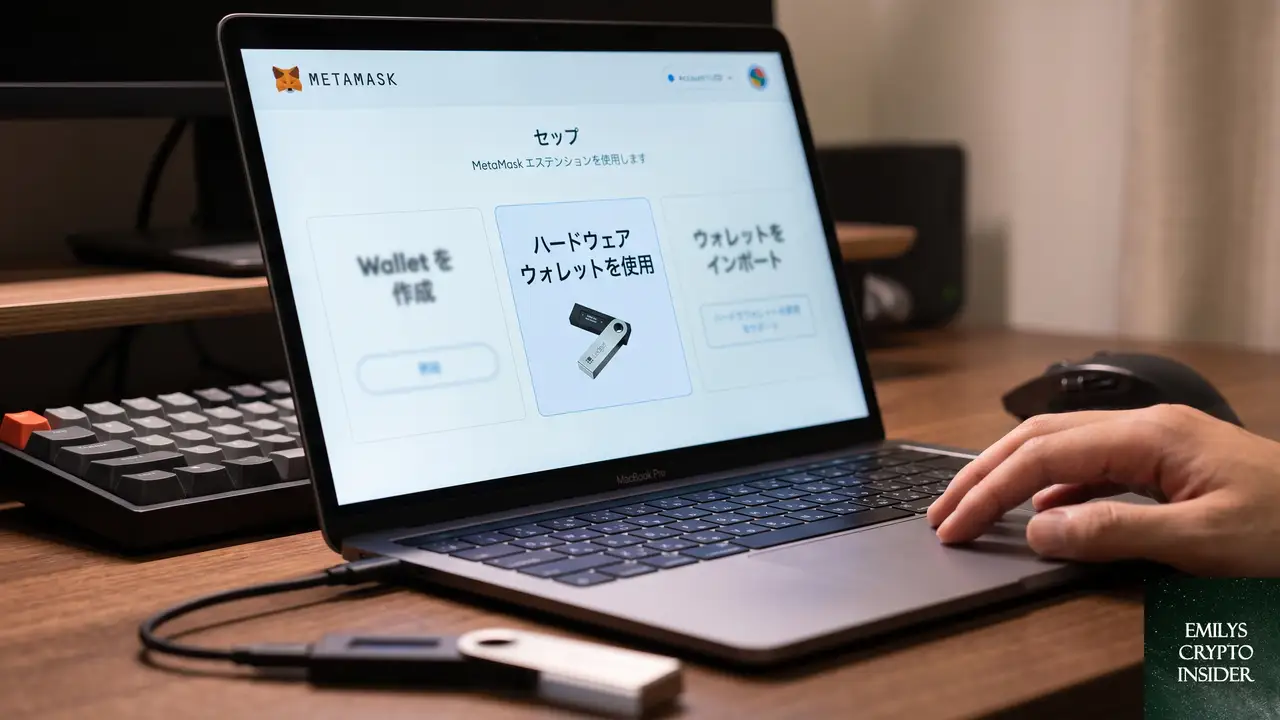 ハードウェアウォレットだけを使う正しい接続手順