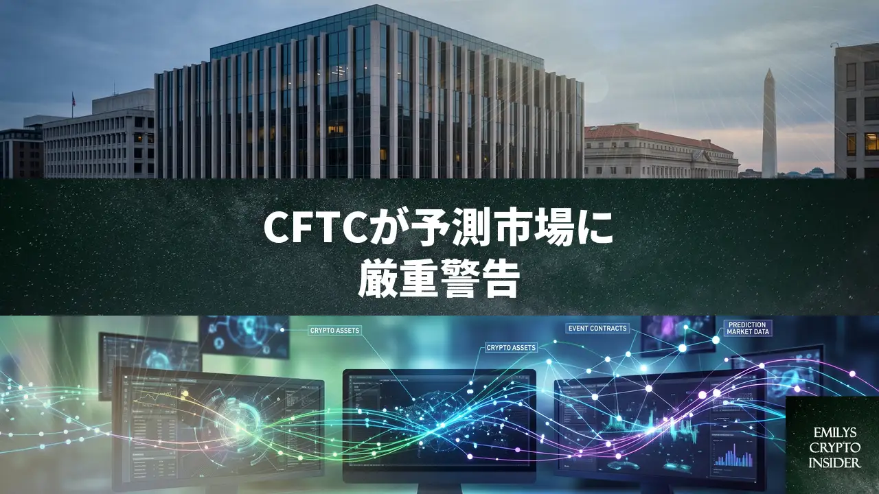 CFTCが予測市場に警告、型にはめた自己認証に再び異議
